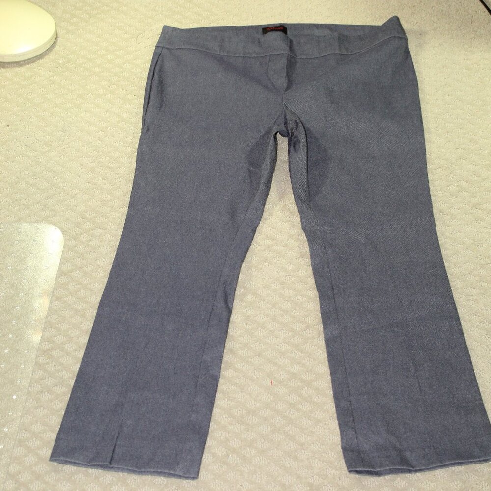 Rekucci Easy into Comfort Women's 20W Pull On Denim-like Straight Leg Pants